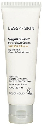 Mineralische Sonnenschutzcreme - Holika Holika Less On Skin Vegan Shield Mineral Sun Cream SPF50+ PA++++  — Bild N1