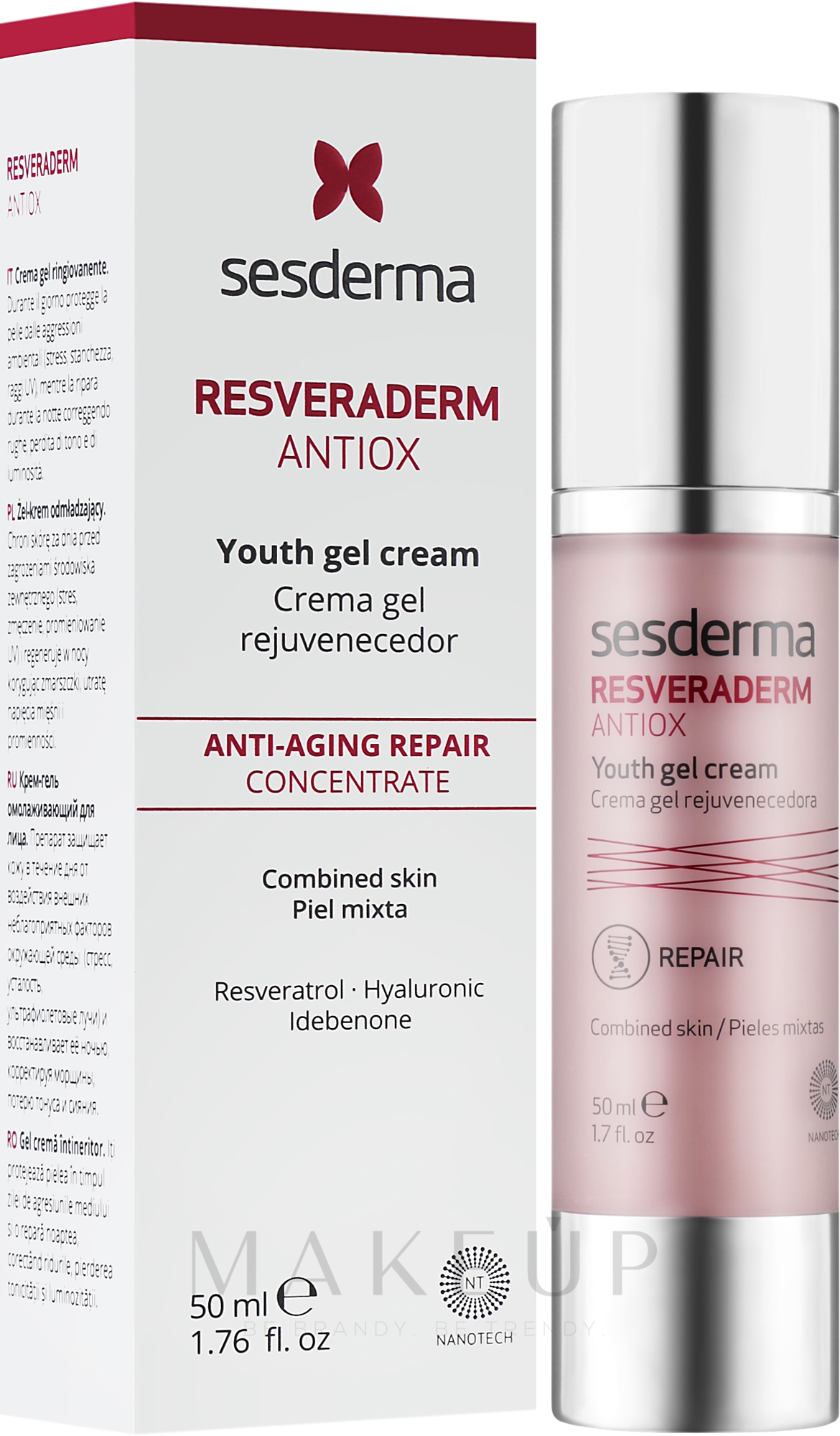 Antioxidatives Anti-Aging Gesichtskonzentrat - SesDerma Laboratories Resveraderm Antiox Concentrated Anti-Aging — Foto 50 ml