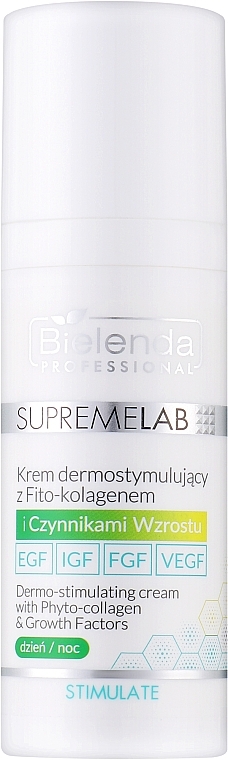 Dermostimulierende Gesichtscreme mit Phyto-Kollagen und Wachstumsfaktoren - Bielenda Professional SupremeLab Dermo-Stimulating Cream With Phyto-Collagen & Growth Factors — Bild N1