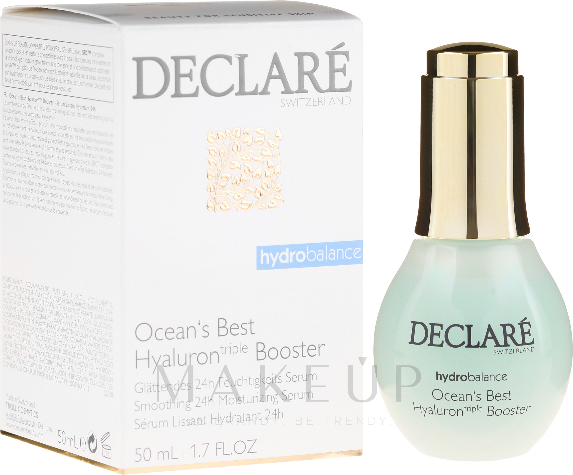 Gesichtsbooster mit Hyaluronsäure - Declare Hydro Balance Ocean's Best Hyaluron Booster — Bild 50 ml