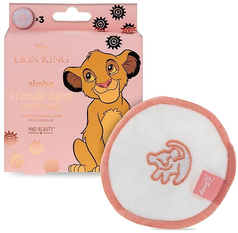 Mad Beauty Disney The Lion King Makeup Remover Discs - Wiederverwendbare Gesichtsreinigungspads — Bild N1