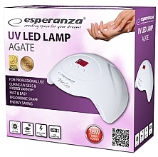 UV LED Lampe für Hybrid-Nagellacke und UV-Gele - Esperanza EBN010 — Bild N2