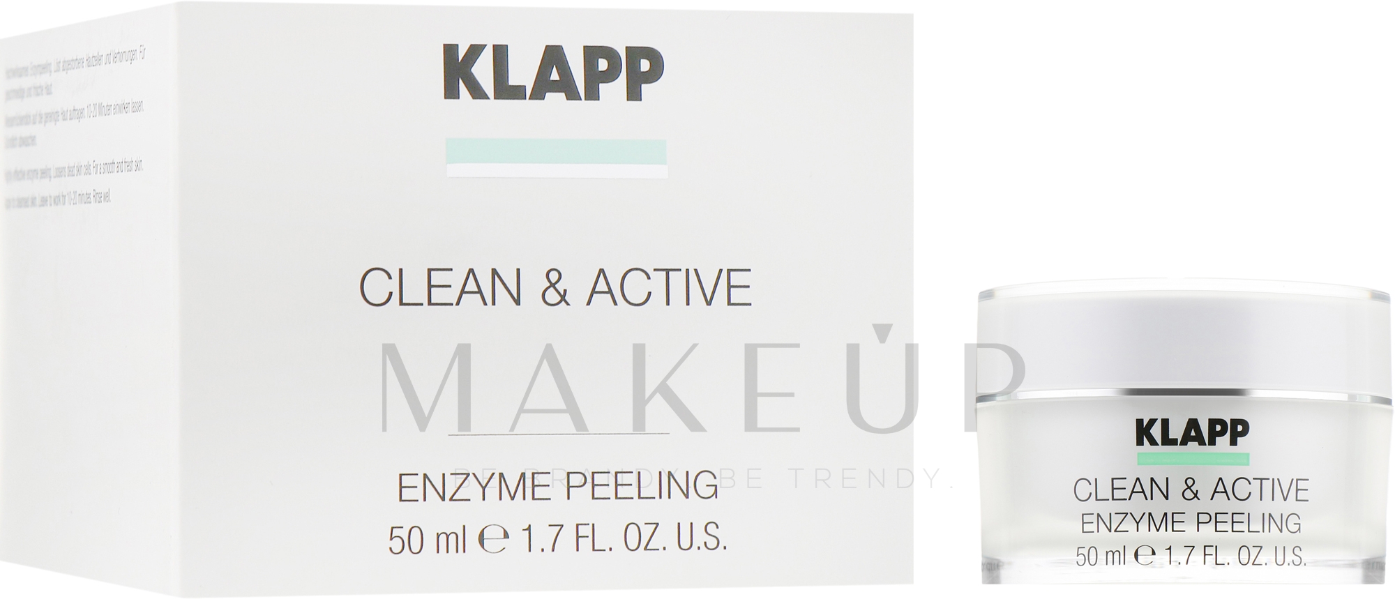 Enzympeeling für Gesicht mit hydrolisierter Hefe - Klapp Clean & Active Enzyme Peeling — Bild 50 ml