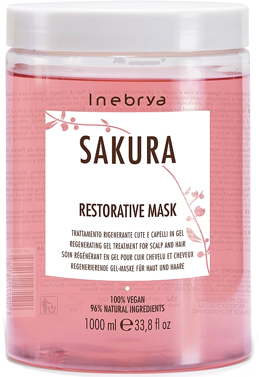 Regenerierende Maske für Kopfhaut und Haar mit Kirschblütenextrakt - Inebrya Sakura Restorative Mask — Bild N3
