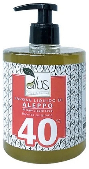 Aleppo-Flüssigseife 40% - Himalaya dal 1989 Alus Aleppo Liquid Soap 40% Laurel Oil — Bild N1