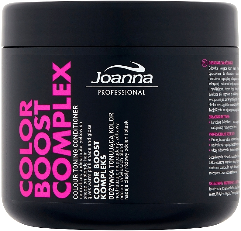 Revitalisierender Conditioner für blonde und graue Haare gegen Gelbstich - Joanna Professional Color Boost Complex Conditioner