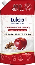 Düfte, Parfümerie und Kosmetik Flüssige Cremeseife Apfel mit Zimt - Luksja Creamy & Soft Cinnamon Apple Eco Refill (Refill) 
