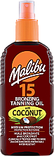 Bronzierendes Bräunungsöl-Spray mit Kokosnuss SPF 15 - Malibu Bronzing Tanning Oil With Coconut SPF 15 — Bild N1