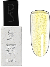 Düfte, Parfümerie und Kosmetik Nagelüberlack - Peggy Sage Top Finish Glitter Gold I-Lak