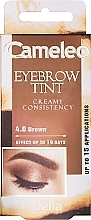 Augenbrauenfarbcreme braun - Delia Eyebrow Tint Cream Cameleo 4.0 Brown — Bild N1