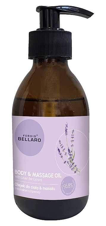 Körper- und Massageöl mit Lavendelextrakt - Fergio Bellaro Body & Massage Oil  — Bild N1