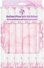 Weiche Lockenwickler aus Satin 6 St. - W7 Heatless 6 Piece Satin Hair Rollers  — Bild N1