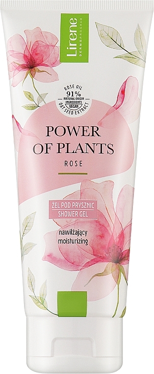 Feuchtigkeitsspendendes Duschgel - Lirene Power Of Plants Rose Shower Gel — Bild N1