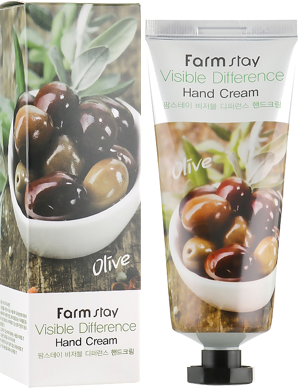 Handcreme mit Olivenextrakt - FarmStay Visible Difference Olive — Bild N1