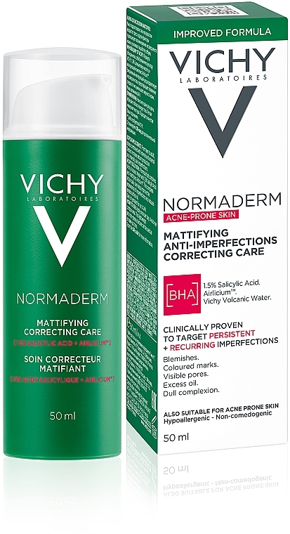 Verschönernde Feuchtigkeitspflege für das Gesicht gegen Hautunreinheiten - Vichy Normaderm Soin Embellisseur Anti-Imperfections Hydratation 24H — Bild N2