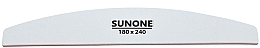 Düfte, Parfümerie und Kosmetik Nagelfeile 180/240 Halbmond weiß - Sunone Nail File