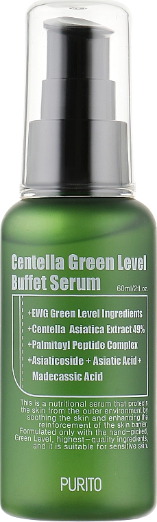 Feuchtigkeitsspendendes und beruhigendes Gesichtsserum mit 49% Centella-Extrakt - Purito Centella Green Level Buffet Serum — Foto N7
