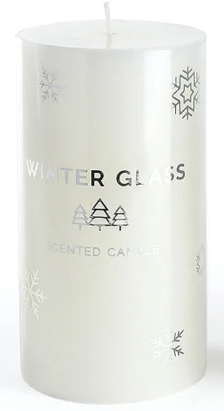 Duftkerze weiß 7x8 cm - Artman Winter Glass — Bild N1