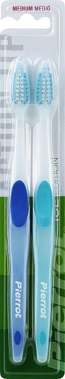 Zahnbürste mittel blau 2 St. - Pierrot Action Tip Hard  — Bild N1