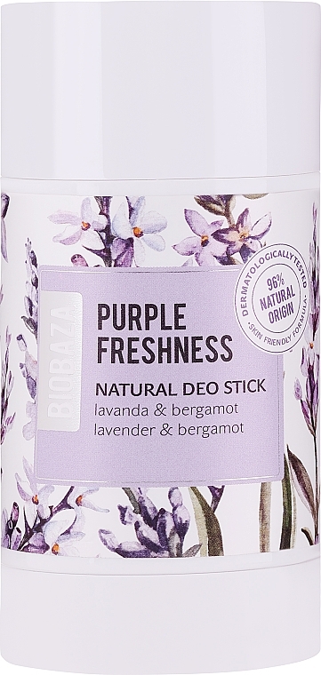 Deo-Stick mit Lavendel und Bergamotte - Biobaza Purple Freshness Natural Deo Stick — Bild N1