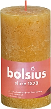 Düfte, Parfümerie und Kosmetik Stumpenkerze Rustic honiggelb 130/68 mm - Bolsius Candle Rustic Shine