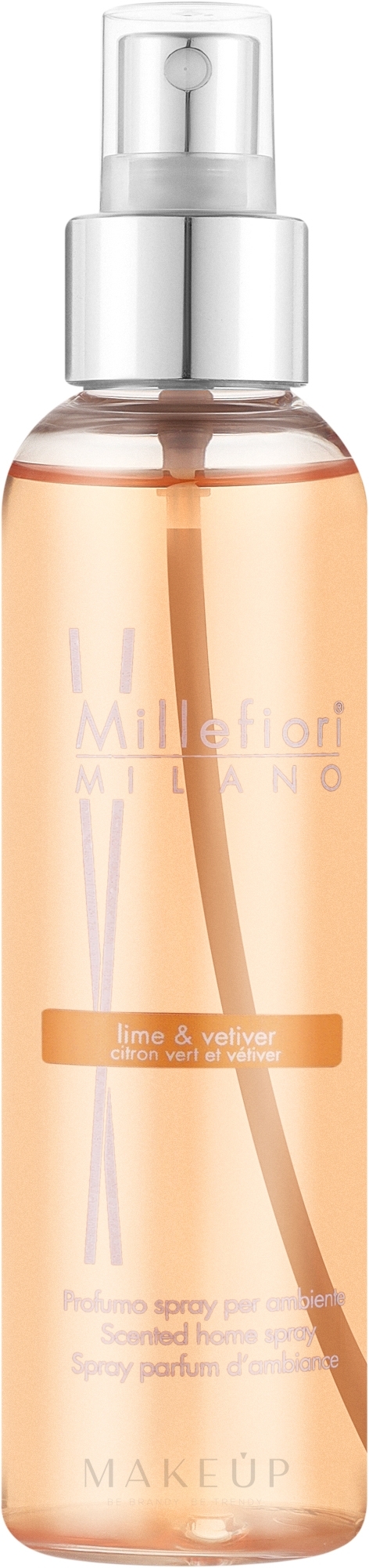 Raumspray Limette und Vetiver - Millefiori Milano Natural Lime & Vetiver Home Spray — Bild 150 ml