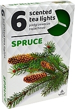 Düfte, Parfümerie und Kosmetik Teelichter Fichte 6 St. - Admit Scented Tea Light Spruce