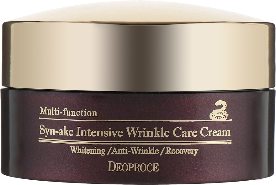 Anti-Falten Gesichtscreme mit Grüntee- und Aloeextrakt - Deoproce Syn-Ake Intensive Wrinkle Care Cream — Bild N3