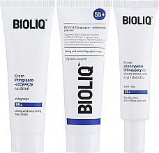Gesichtspflegeset - Bioliq 55+ Set (Tagescreme 50ml + Nachtcreme 50ml + Creme für Augen, Lippen, Hals und Dekolleté 30ml) — Bild N2