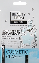 Düfte, Parfümerie und Kosmetik Gesichtsmaske aus blauem Ton gegen Mimikfalten - Beauty Derm Skin Care Cosmetic Clay