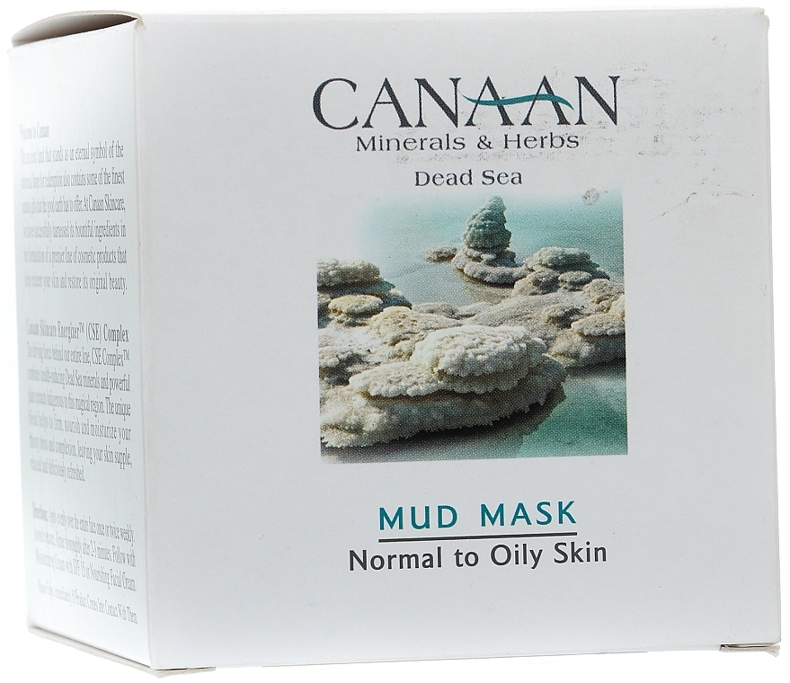 Schlammmaske mit Mineralien aus dem Toten Meer - Canaan Minerals & Herbs Mud Mask Normal to Oily Skin