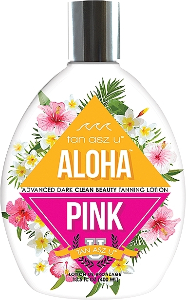 Solariumcreme mit Kokosmilch und Granatapfelextrakt ohne Bronzer - Tan Asz U Aloha Pink Advanced Dark Clean Beauty Tanning Lotion  — Bild N1