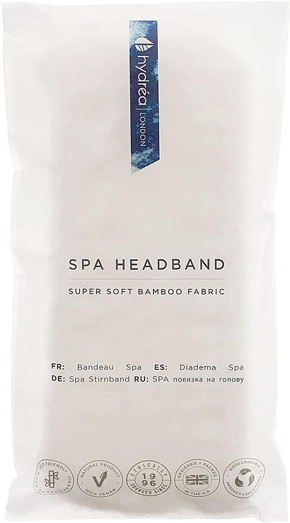 Haarband aus Bambus weiß - Hydrea London Super Soft Bamboo HeadBand — Bild N2