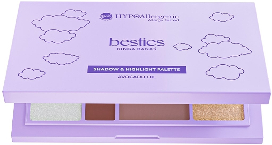 Bell HypoAllergenic x Besties Shadow & Highlight Palette - Palette mit Lidschatten und Highlighter für das Gesicht — Bild N1