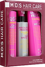 Set Federnde Locken - Mades Cosmetics Absolutely Frizz-free (sham/250ml + cond/250ml + spray/200ml) — Bild N1