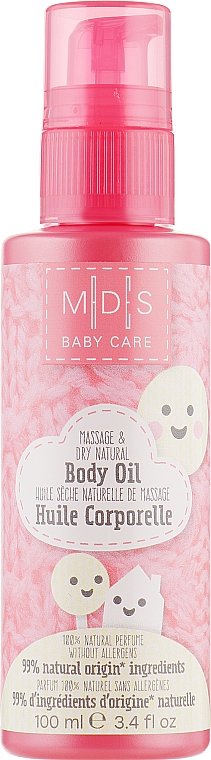 Trockenes Baby-Massageöl mit Raps - Mades Cosmetics M|D|S Baby Care Body Oil — Bild N1
