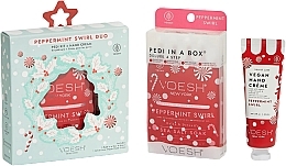 Düfte, Parfümerie und Kosmetik Fußpflegeset - Voesh Peppermint Swirl Duo with Nail Stickers