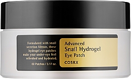Düfte, Parfümerie und Kosmetik Hydrogel Patches für die Augenpartie mit Schneckenschleim - Cosrx Advanced Snail Hydrogel Eye Patch
