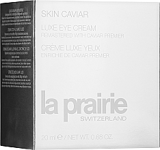 Luxuriöse Augenkonturcreme - La Prairie Skin Caviar Luxe Eye Cream — Bild N2