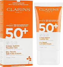 Düfte, Parfümerie und Kosmetik Sonnenschutzcreme für Gesicht mit Antioxidantien SPF 50+ - Clarins Sun Care Dry Touch Face Cream SPF 50+