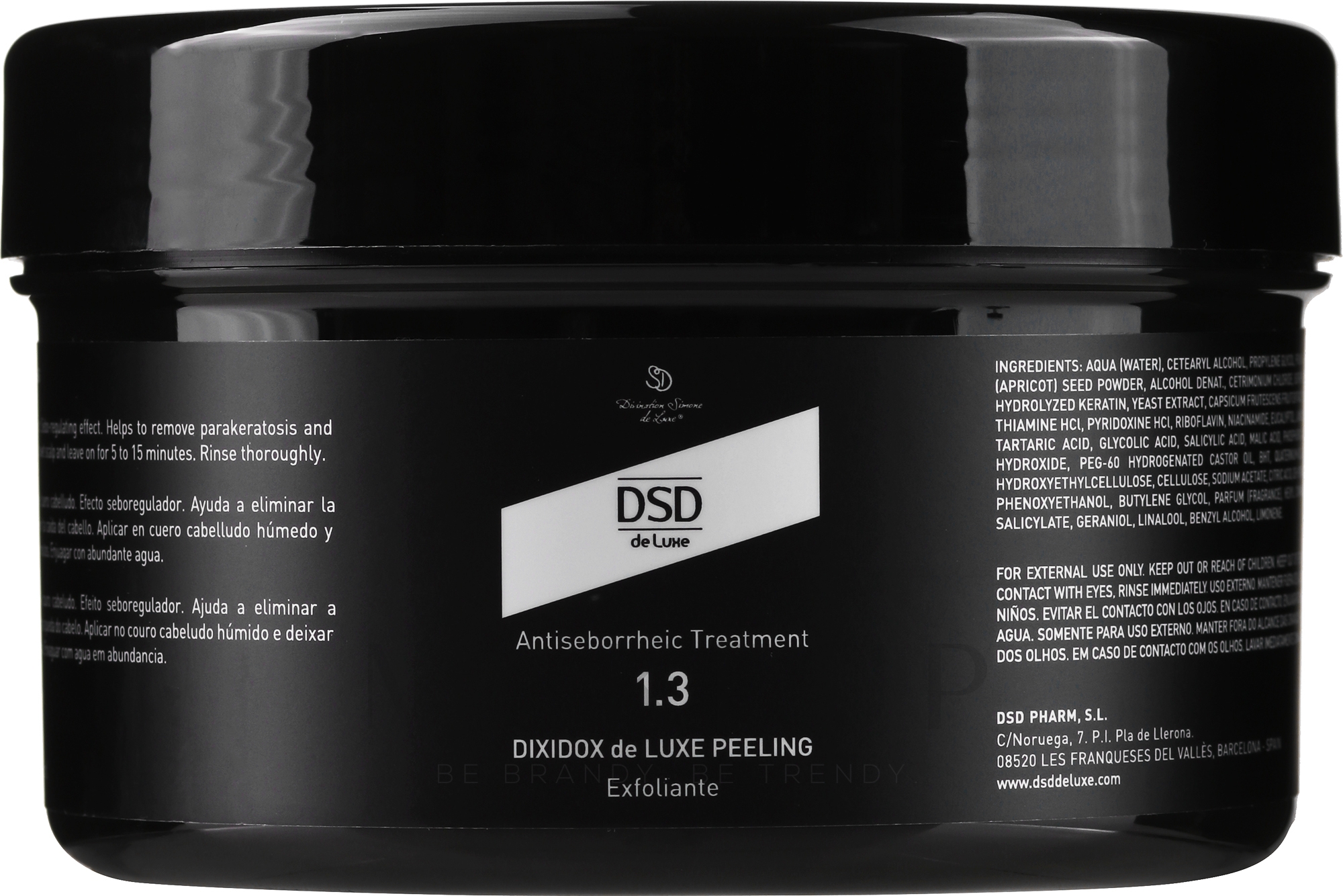 Kopfhautpeeling gegen Seborrhoe № 1.3 - Divination Simone De Luxe Dixidox DeLuxe Antiseborrheic Peeling — Bild 500 ml