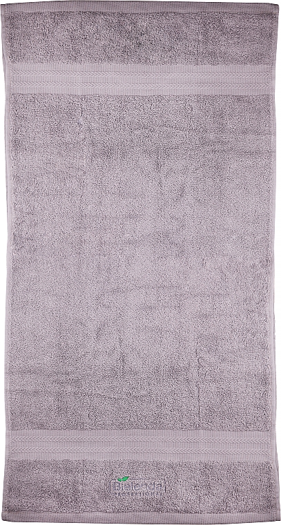 Kleines graues Handtuch mit Logo 50x100 cm - Bielenda Professional — Bild N1
