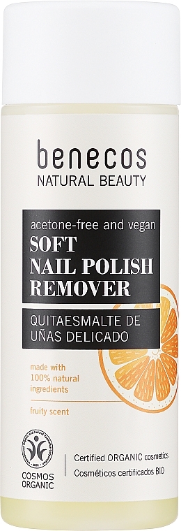 Sanfter natürlicher Nagellackentferner mit Bio Orangenschalen- und Lavendelöl - Benecos Natural Nail Polish Remover — Bild N1
