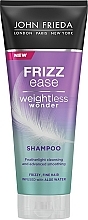 Düfte, Parfümerie und Kosmetik Glättendes Shampoo mit Aloewasser für strapaziertes Haar - John Frieda Frizz Ease Weightless Wonder Shampoo