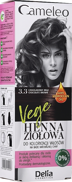 Kräuter-Haarfarbe auf Henna-Basis - Delia Cameleo — Foto N2