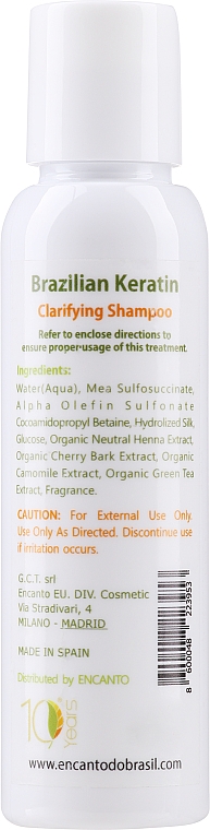 Shampoo - Encanto Brazilian Keratin Clarifying Shampoo — Bild N2