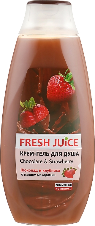 Duschgel-Creme Schokolade und Erdbeeren - Fresh Juice Love Attraction Chocolate & Strawberry — Bild N4