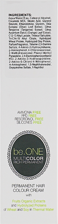 Ammoniakfreie permanente Cremefarbe - Punti di Vista Personal Touch BeOne Multicolor Cream (7.13) — Bild N3