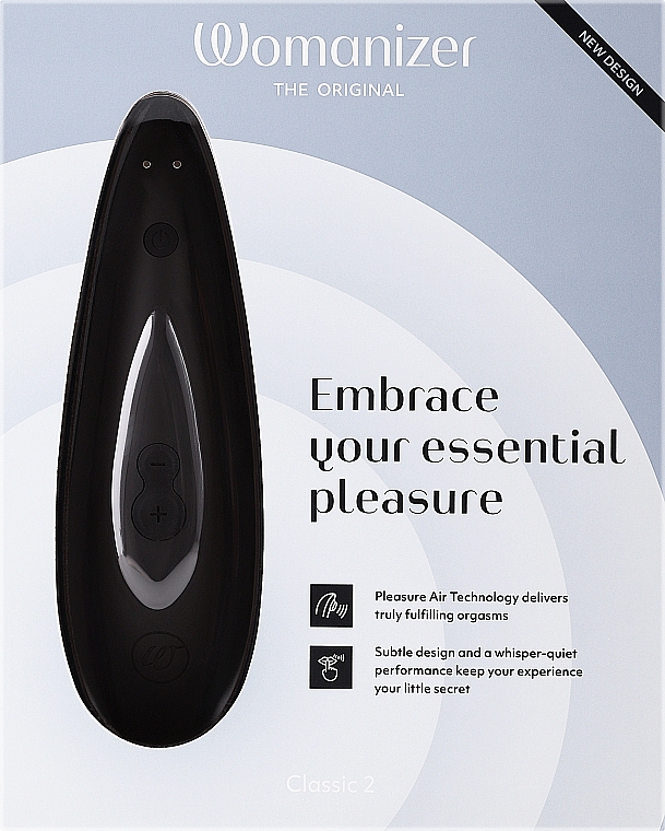 Vakuum-Klitoris-Stimulator schwarz - Womanizer Classic 2 Black — Bild N1