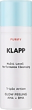 Düfte, Parfümerie und Kosmetik Komplexes Peeling für strahlende Haut - Klapp Multi Level Performance Purify Triple Action Glow Peeling With AHA + BHA